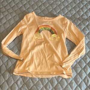 Place Light Pink Shirt with Pastel Rainbow
